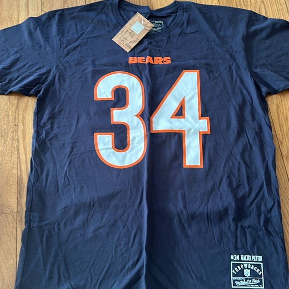 Walter Payton Chicago bears T-shirt tee Mitchell & Ness Brand New NWT Large L - Picture 2 of 6